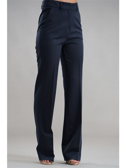 Pantalone gessato federica erre | MYA 518BLU
